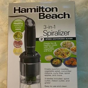 3 in 1 Hamilton Beach Spiralizer